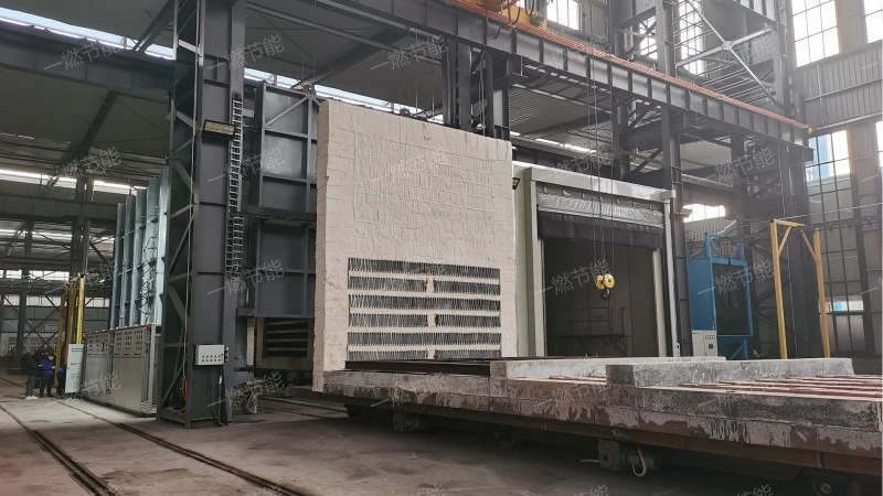 Large trolley resistance heating furnace