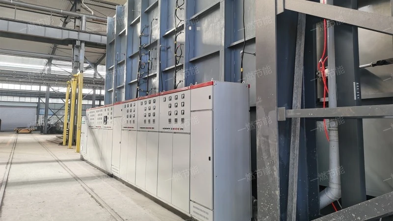 Large trolley electric heating furnace