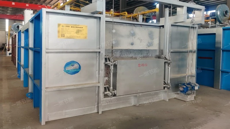 Gas storage through furnace