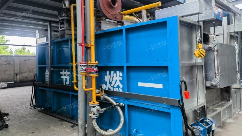 Regenerative natural gas through heating furnace