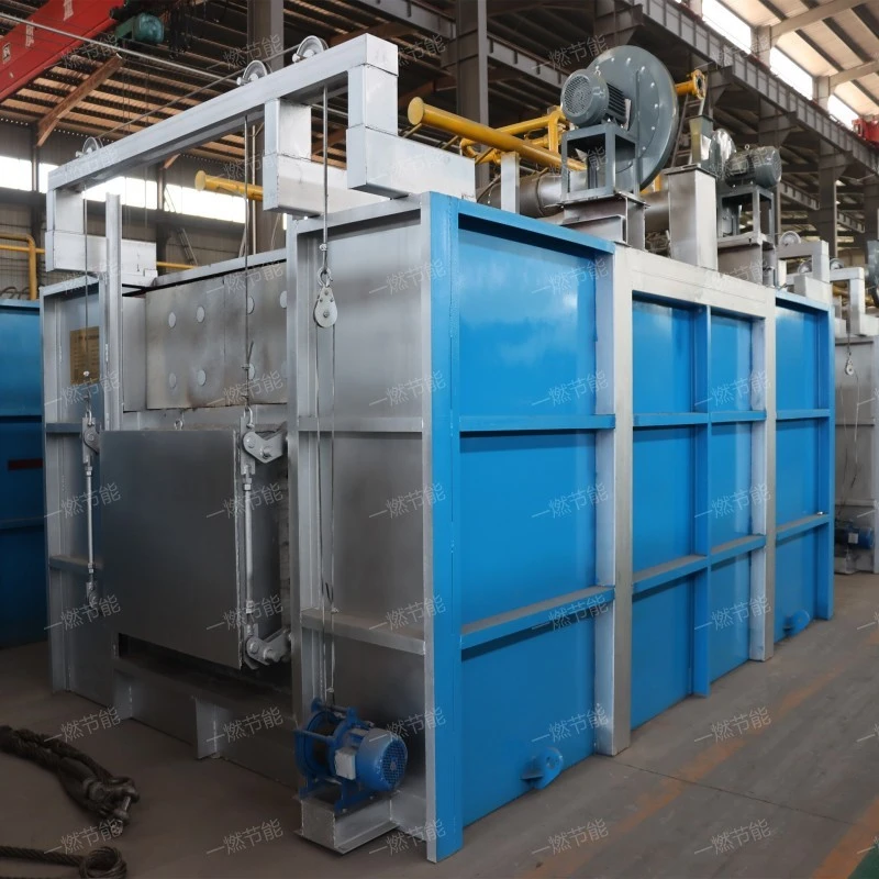 Gas through forging furnace