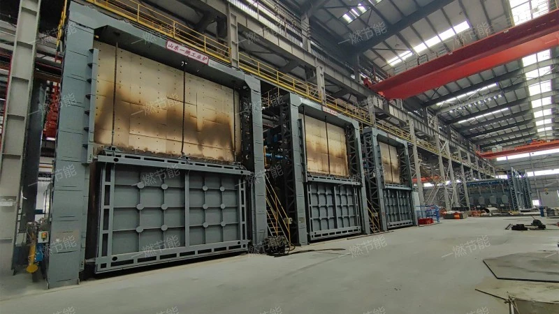 Multi tube continuous heating furnace