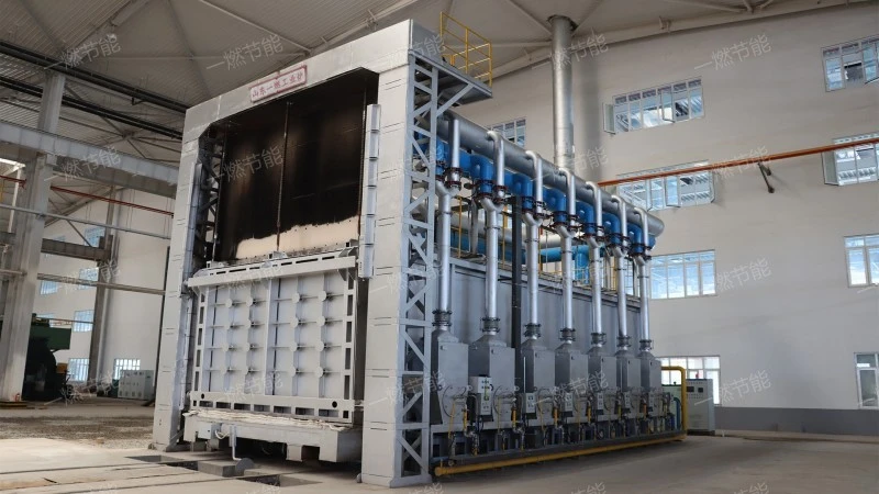 Medium high temperature trolley forging heating furnace