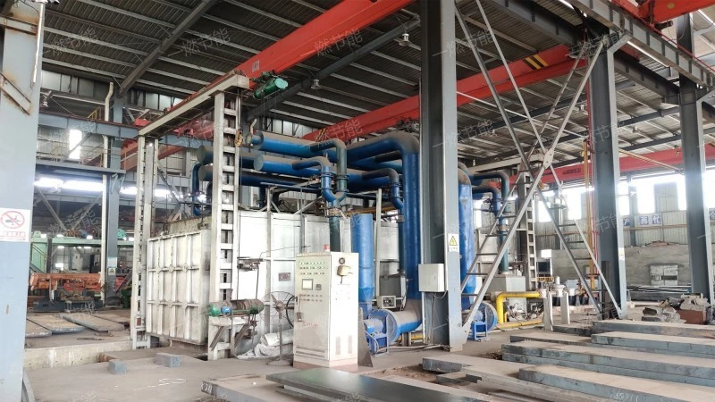 Automatic trolley heating furnace