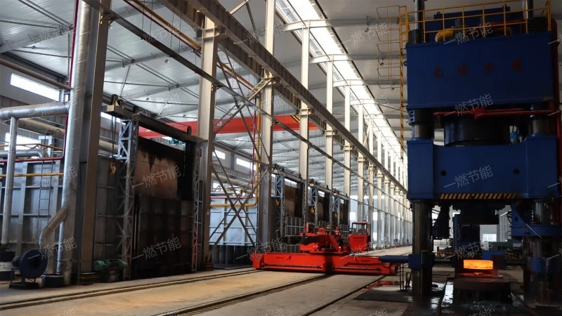 Rotary trolley furnace