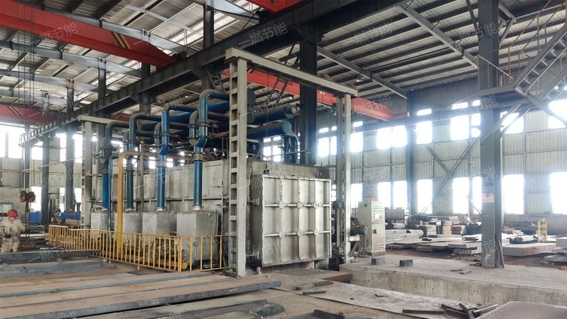Air quenching trolley heating furnace