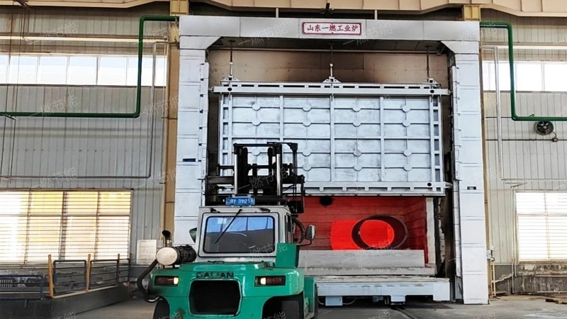 Air quenching trolley heating furnace
