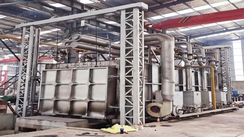 Three-stage steel rolling heating furnace