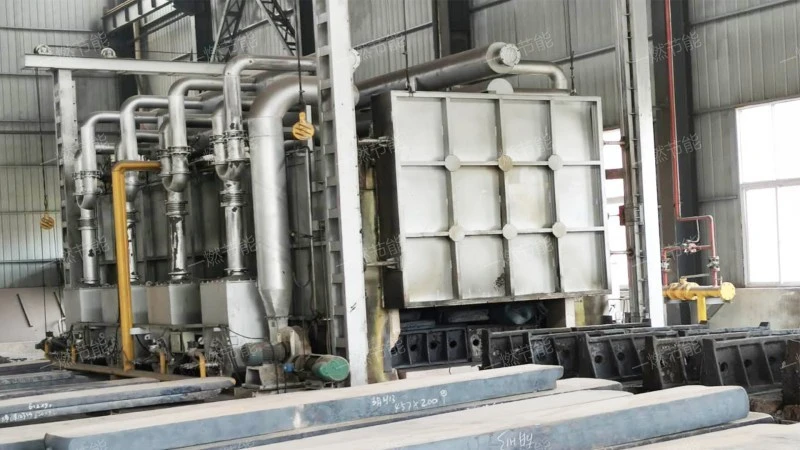 Continuous roll roasting furnace