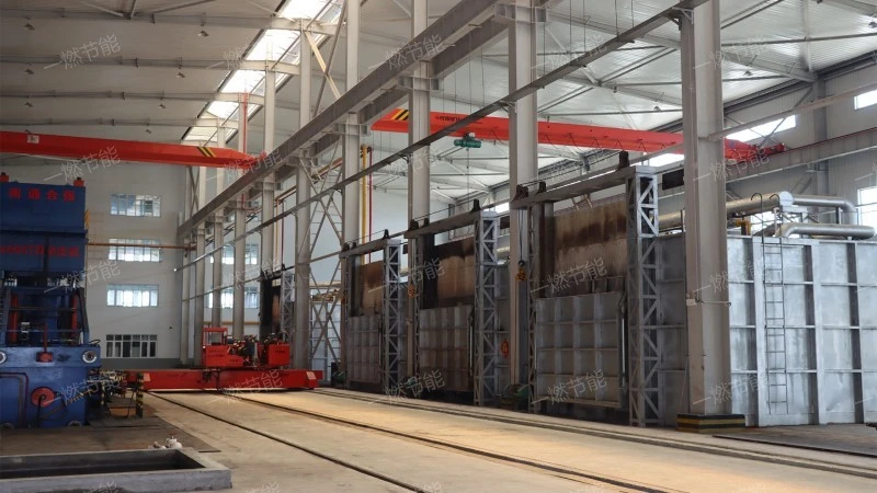 Heat treatment quenching and tempering trolley forging furnace